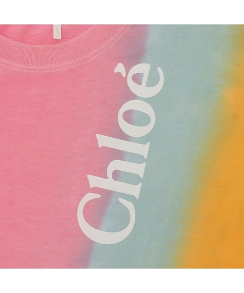 Chloe(クロエ)/クロエ Tシャツ カットソー リサイクル オーガニックコットン ピンク マルチカラー レディース CHLOE CHC23AJH011816ZA 6ZA/img06