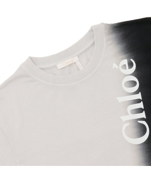 Chloe(クロエ)/クロエ Tシャツ カットソー リサイクル オーガニックコットン ホワイト ブラック レディース CHLOE CHC23AJH01181905 905/img03