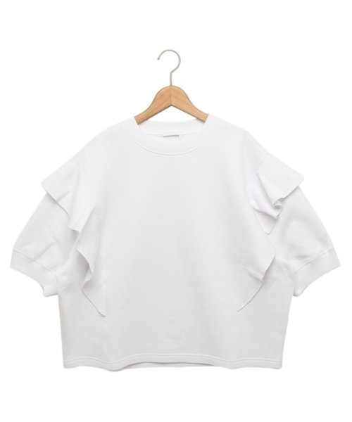 Chloe(クロエ)/クロエ Tシャツ カットソー ラッフルジャンパー リサイクル オーガニックコットン ホワイト レディース CHLOE CHC23AJH13190101 101/img01