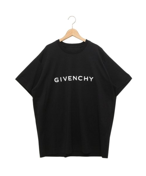 GIVENCHY(ジバンシィ)/ジバンシィ Tシャツ カットソー ブランドロゴ アーキタイプ オーバーサイズTシャツ 4G ロゴ ブラック メンズ GIVENCHY BM716N3YAC 00/img01
