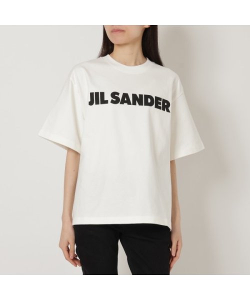 Jil Sander(ジル・サンダー)/ジルサンダー Tシャツ カットソー 半袖カットソー トップス ロゴT ホワイト レディース JIL SANDER J02GC0001 J45047 102/img01
