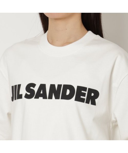 Jil Sander(ジル・サンダー)/ジルサンダー Tシャツ カットソー 長袖カットソー トップス ロゴT ホワイト レディース JIL SANDER J02GC0107 J45047 102/img04