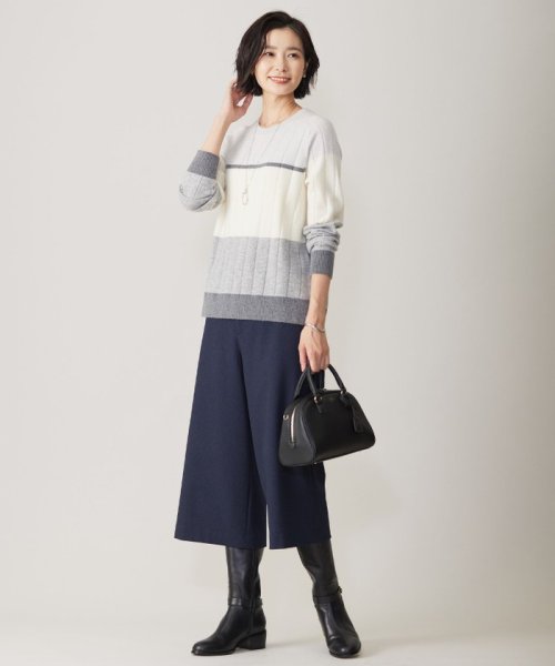 J.PRESS LADIES(J．プレス　レディス)/【洗える】WOOL BLEND AIR カラーブロック ニット/img04