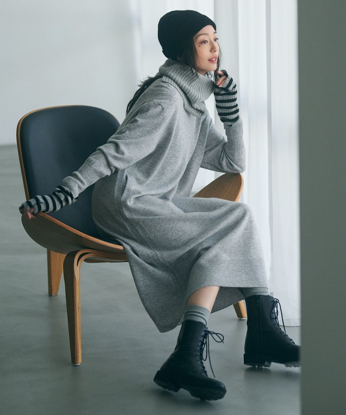 洗える】ウールカシミヤ ニットワンピース(505747345)｜阪急百貨店公式