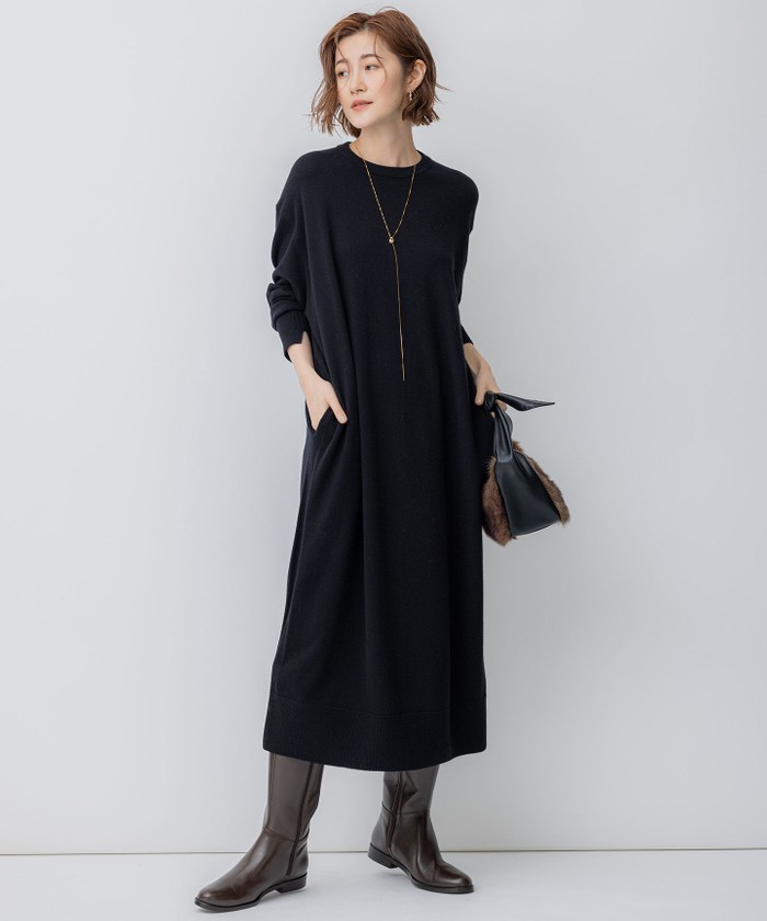 洗える】ウールカシミヤ ニットワンピース(505747345)｜阪急百貨店公式