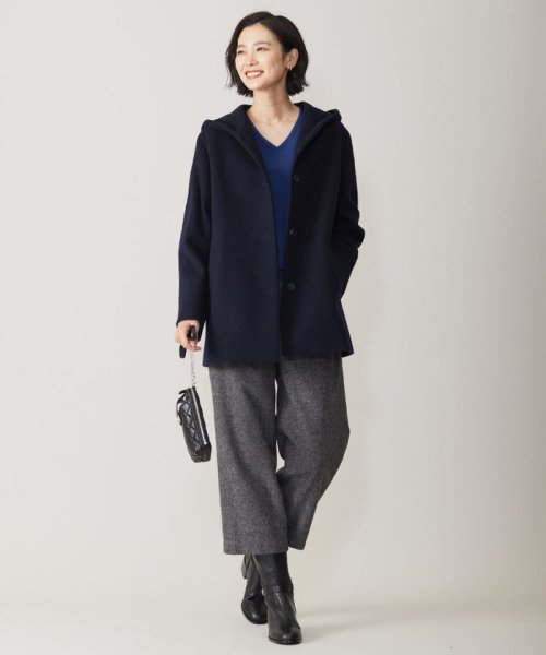 J.PRESS LADIES（LARGE SIZE）(J．プレス　レディス（大きいサイズ）)/ショートビーバー フーデッド コート/img08