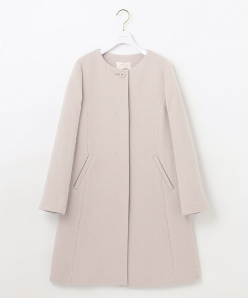 ファインウールモッサ ノーカラーコート  G1257283584(9718円)