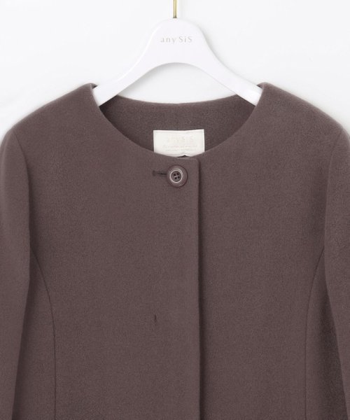 ファインウールモッサ ノーカラーコート  G1257283584(9718円)