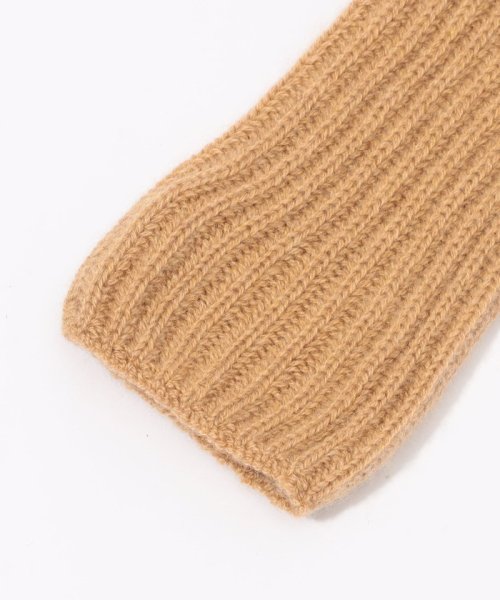 Johnstons of Elgin rib rist カシミヤ フィンガーレスグローブ of Elgin