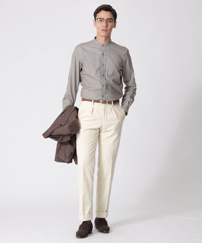 ウールブレンドコットンコーデュロイトラウザーズ(505648318)｜HANKYU