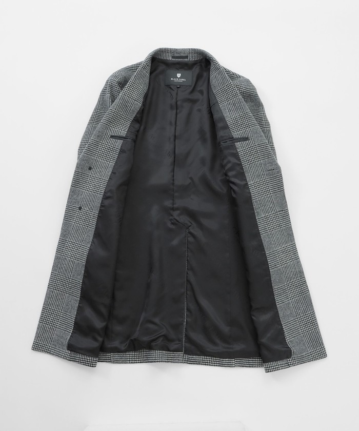 シャイニービーバーグレンチェックチェスターコート(505664571