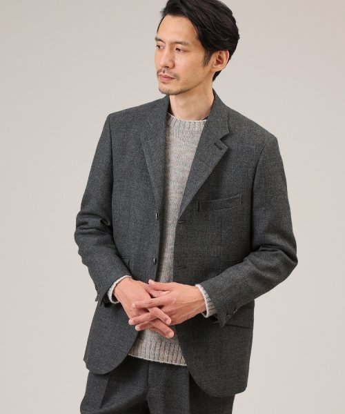 【Made in JAPAN】シェットランドウール 3ボタン ジャケット 