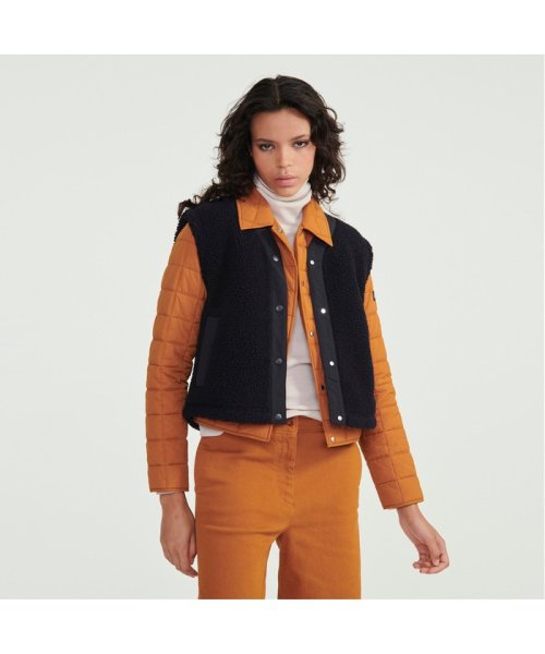 シェルパフリースベスト 