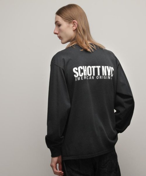 Schott(ショット)/直営限定/LS T－SHIRT SCHOTT NYC/ロングTシャツ ショット ニューヨーク/img01