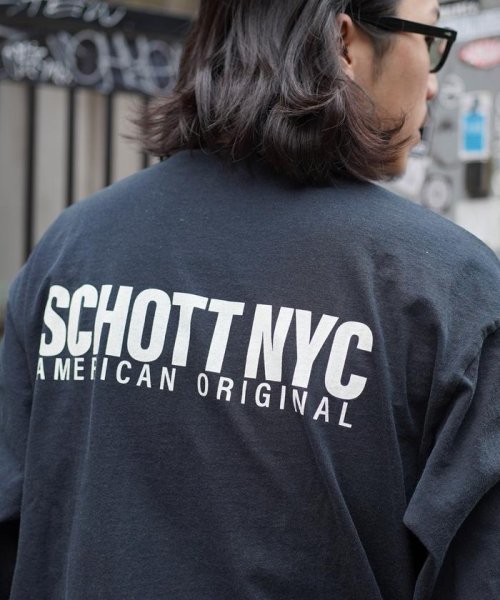 Schott(ショット)/直営限定/LS T－SHIRT SCHOTT NYC/ロングTシャツ ショット ニューヨーク/img05