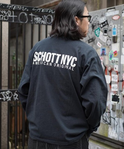 Schott(ショット)/直営限定/LS T－SHIRT SCHOTT NYC/ロングTシャツ ショット ニューヨーク/img06