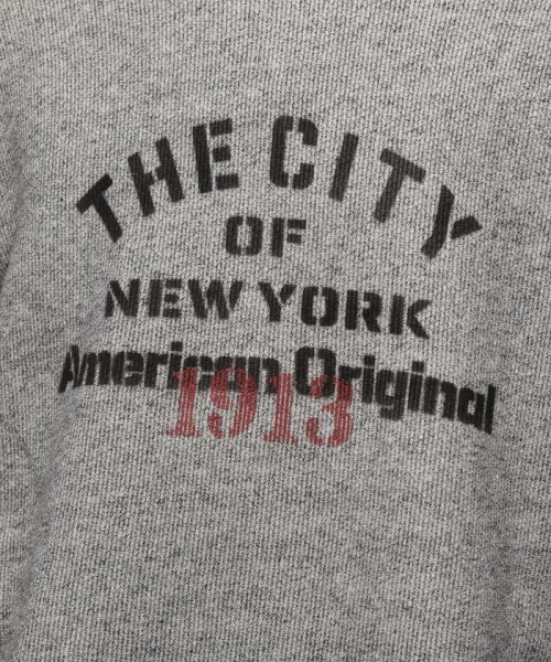 Schott(ショット)/SALT AND PEPPER SWEAT "THE CITY OF NY"/ソルトアンドペッパースウェット"ザ シティオブ ニューヨーク”/img04