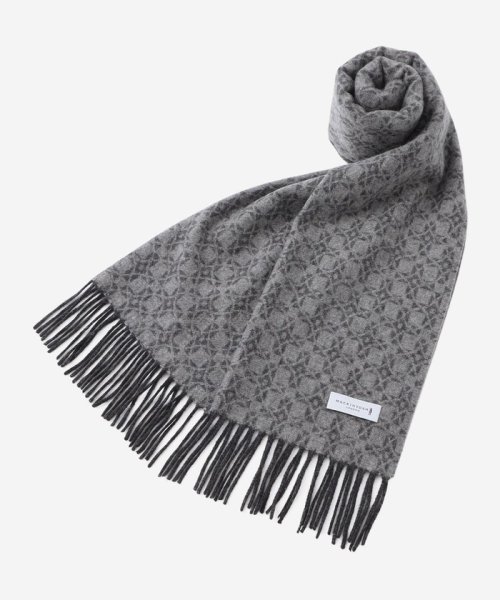 カシミヤアンドリュー柄マフラー 