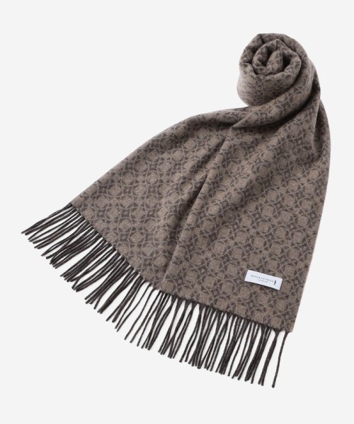 カシミヤアンドリュー柄マフラー 