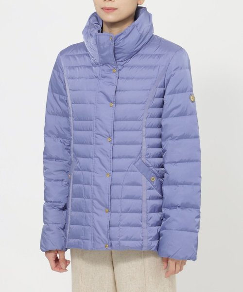 ＊STORY掲載＊【L】【ウォッシャブル】シャンブレーグリーンダウンジャケット ウォッシャブル