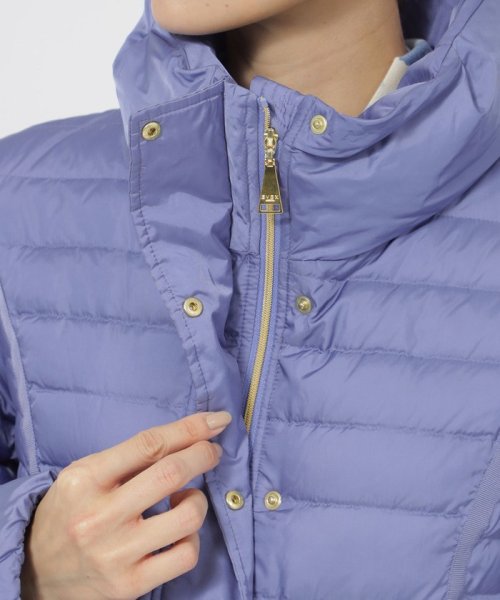 ＊STORY掲載＊【L】【ウォッシャブル】シャンブレーグリーンダウンジャケット ウォッシャブル