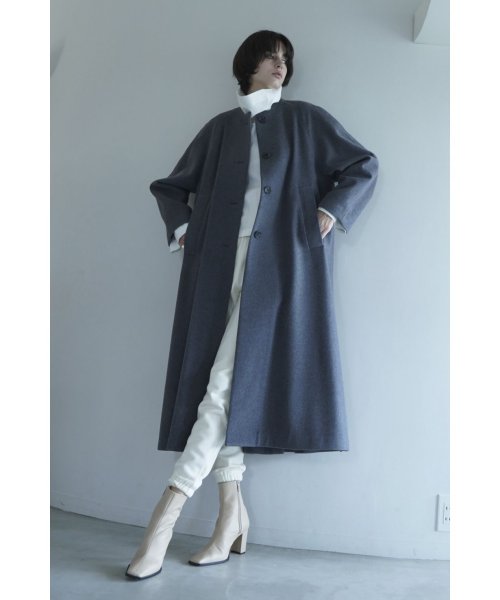 CLANE(クラネ)/NO COLLAR FLARE COAT/img11