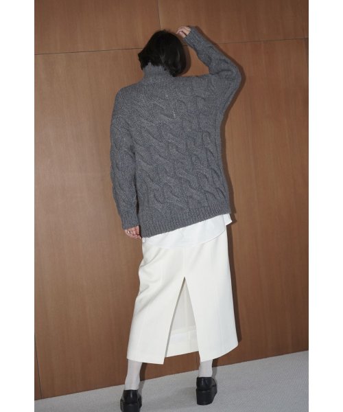 CLANE(クラネ)/BIG CABLE OVER KNIT TOPS/img07