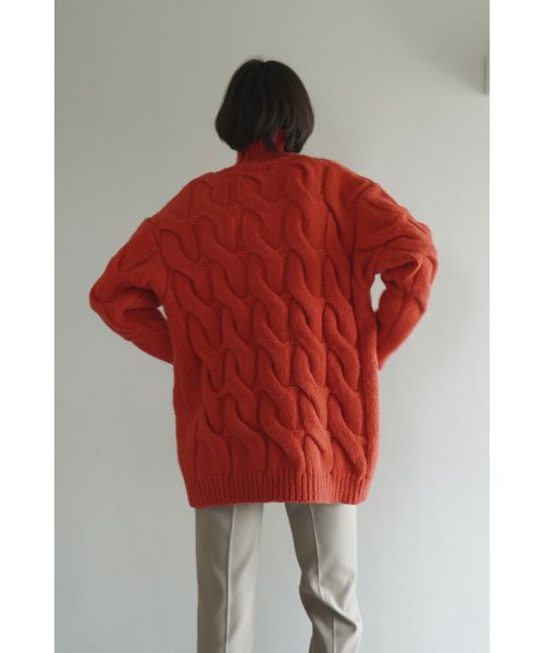 CLANE(クラネ)/BIG CABLE OVER KNIT TOPS/img18