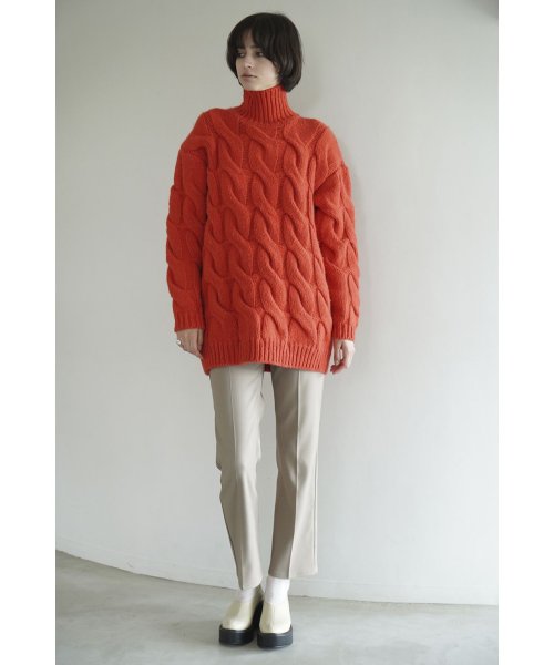 CLANE(クラネ)/BIG CABLE OVER KNIT TOPS/img19