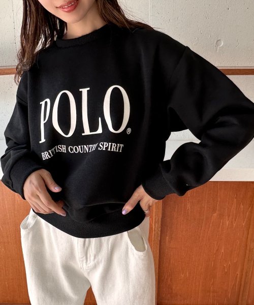 POLO BCS(ポロ　ビーシーエス)/◎SETUP7別注商品◎【POLO BCS】トップス スウェット ロゴ トレーナー 長袖 ラウンドネック プルオーバー オーバーサイズ ユニセックス/img02