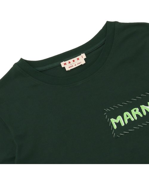 MARNI(マルニ)/マルニ Tシャツ カットソー レギュラーフィット オーガニックコットン グリーン レディース MARNI THJE0294X0 UTC017 00V89/img03