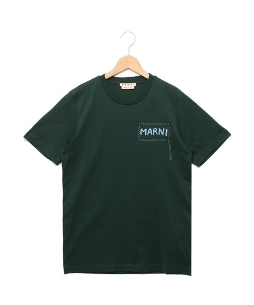 MARNI(マルニ)/マルニ Tシャツ カットソー レギュラーフィット オーガニックコットン グリーン メンズ レディース ユニセックス MARNI HUMU0198X0 UTC01/img01