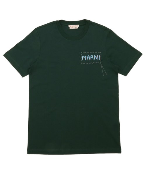 MARNI(マルニ)/マルニ Tシャツ カットソー レギュラーフィット オーガニックコットン グリーン メンズ レディース ユニセックス MARNI HUMU0198X0 UTC01/img05