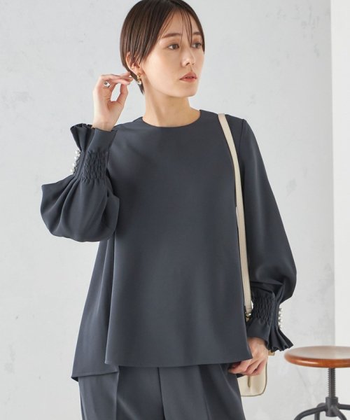 SHIPS WOMEN(シップス　ウィメン)/〈手洗い可能〉キャンディ スリーブ ブラウス × パンツ セットアップ 24SS ◇/img65