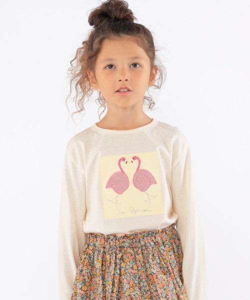 SHIPS KIDS(シップスキッズ)/SHIPS KIDS:100～130cm / ツイン バード フェイクファー 長袖 TEE/img02