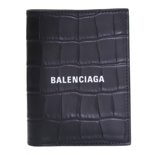 BALENCIAGA(バレンシアガ)/BALENCIAGA バレンシアガ CASH キャッシュ バーティカル クロコ 二つ折り 財布 レザー/img01