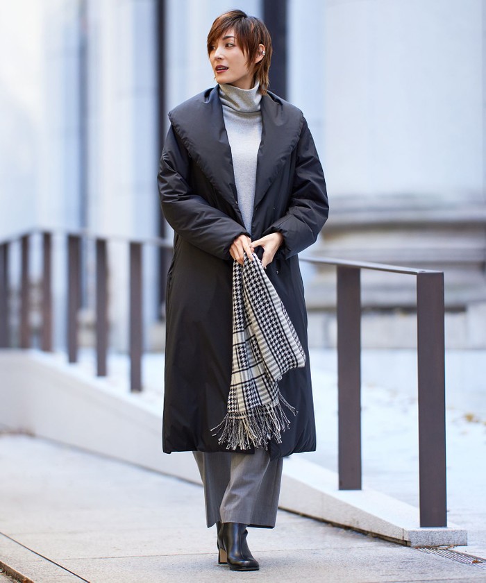 ADSダウン ショールカラーコート(505749224)｜阪急百貨店公式通販