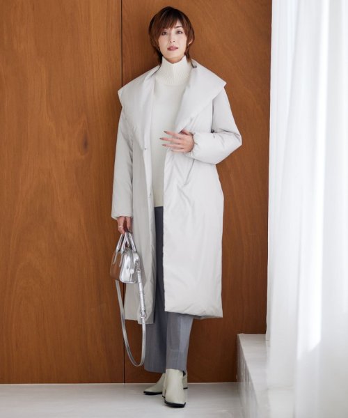 ADSダウン ショールカラーコート 