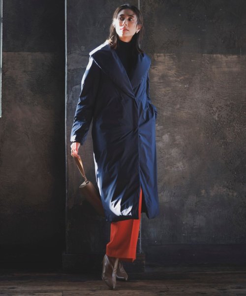 ADSダウン ショールカラーコート 