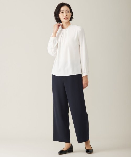 J.PRESS LADIES（LARGE SIZE）(J．プレス　レディス（大きいサイズ）)/【WEB限定カラーあり・洗える】セラテリーダブルクロス セミワイド パンツ/img11