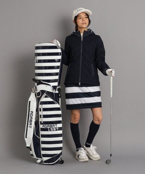 【リバーシブル／撥水／防風】ウェストゴム 中綿スカート 