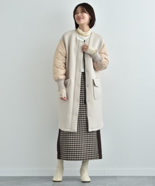 【ＮＵＳ】ダンボールニット＊キルトダウン 