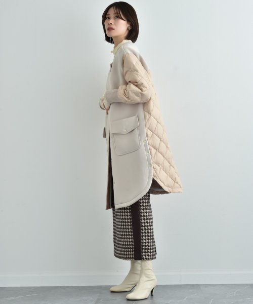 【ＮＵＳ】ダンボールニット＊キルトダウン 