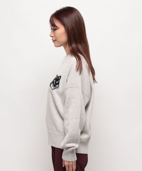 MAISON KITSUNE(メゾンキツネ)/【MAISON KITSUNE】メゾン キツネ フォックスヘッド インターシャ コンフォート ジャンパー LW00815KT1063/img01