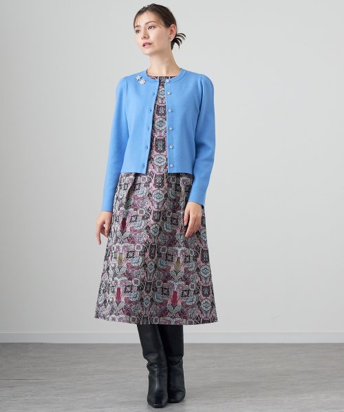 メリノウールビジュー カーディガン P3232085308(24750円)