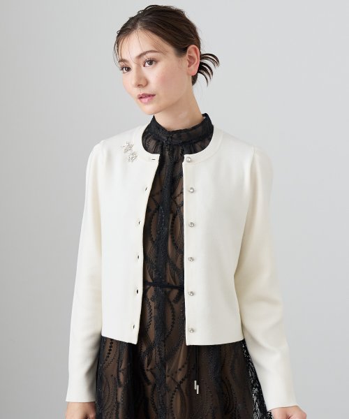 メリノウールビジュー カーディガン P3232085308(24750円)