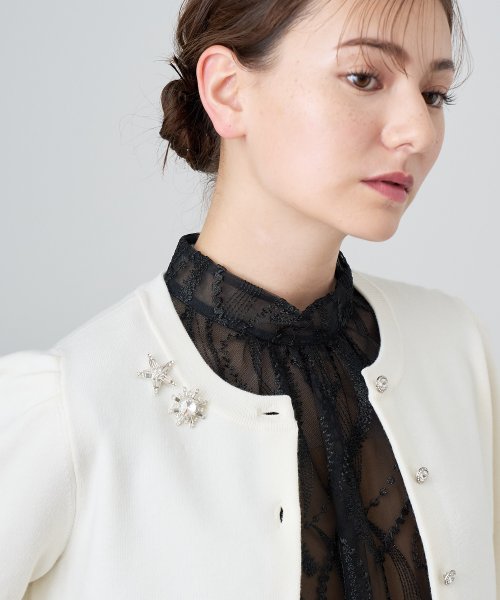 メリノウールビジュー カーディガン P3232085308(24750円)