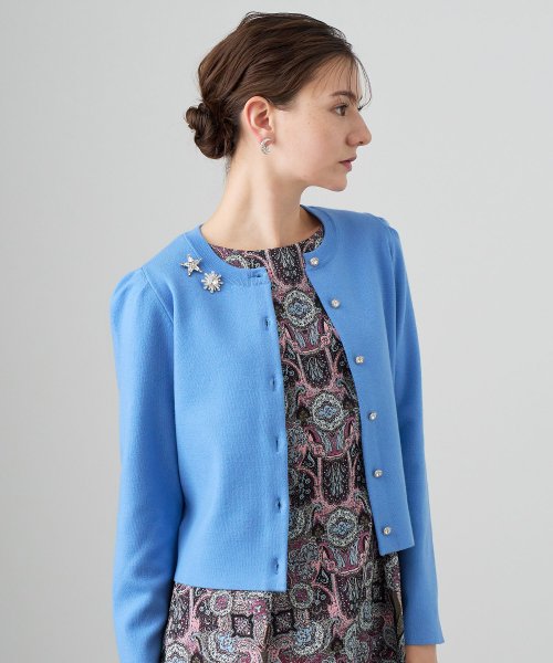 メリノウールビジュー カーディガン P3232085308(24750円)