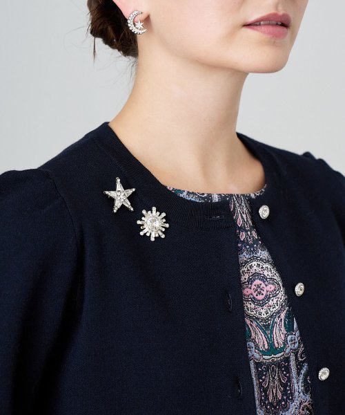 メリノウールビジュー カーディガン P3232085308(24750円)