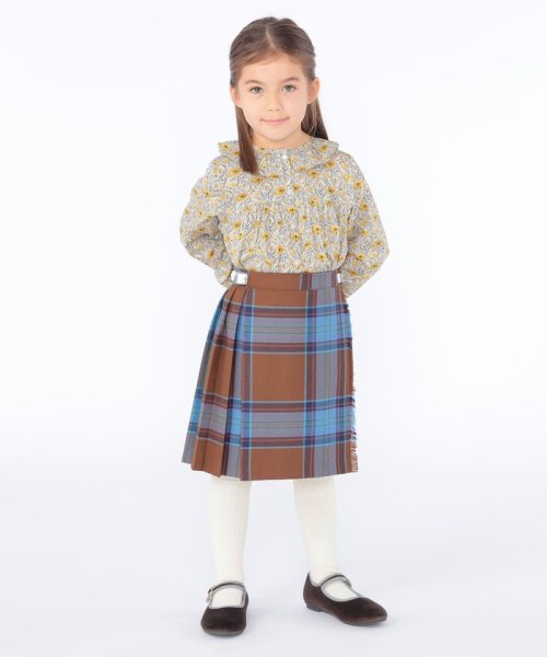 SHIPS KIDS(シップスキッズ)/O'NEIL of DUBLIN:100～130cm / ウール チェック キルト スカート/img09